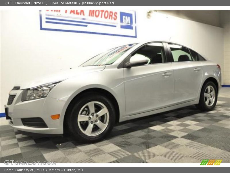 Silver Ice Metallic / Jet Black/Sport Red 2012 Chevrolet Cruze LT