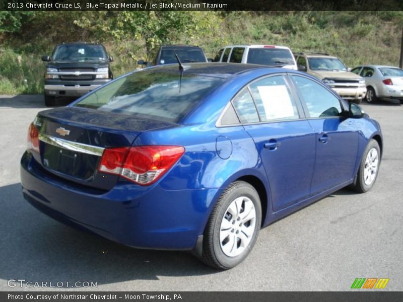 Blue Topaz Metallic / Jet Black/Medium Titanium 2013 Chevrolet Cruze LS