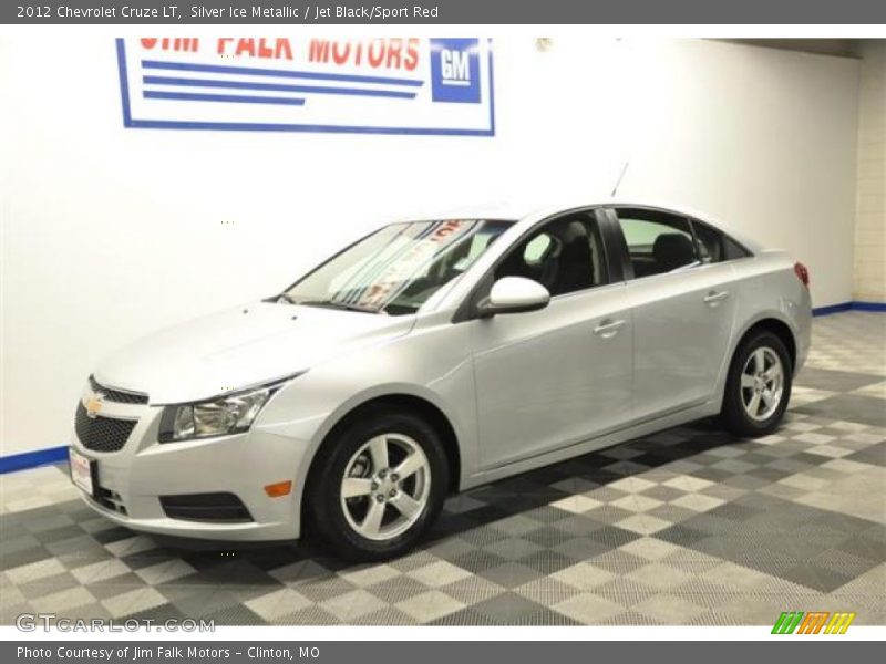 Silver Ice Metallic / Jet Black/Sport Red 2012 Chevrolet Cruze LT