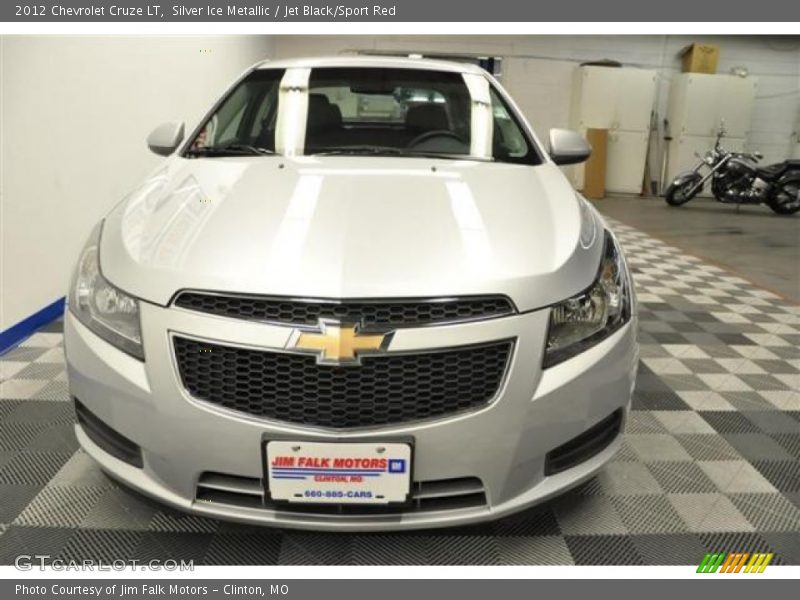 Silver Ice Metallic / Jet Black/Sport Red 2012 Chevrolet Cruze LT
