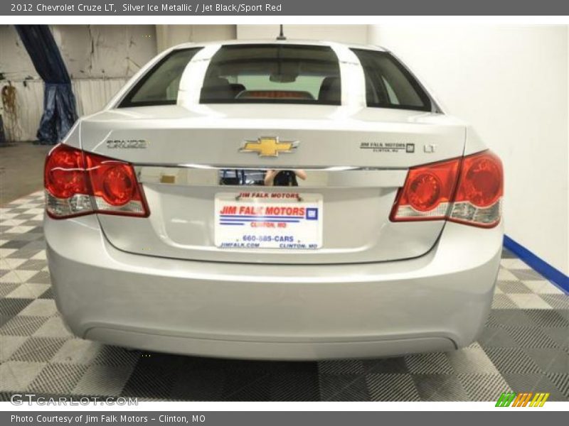 Silver Ice Metallic / Jet Black/Sport Red 2012 Chevrolet Cruze LT