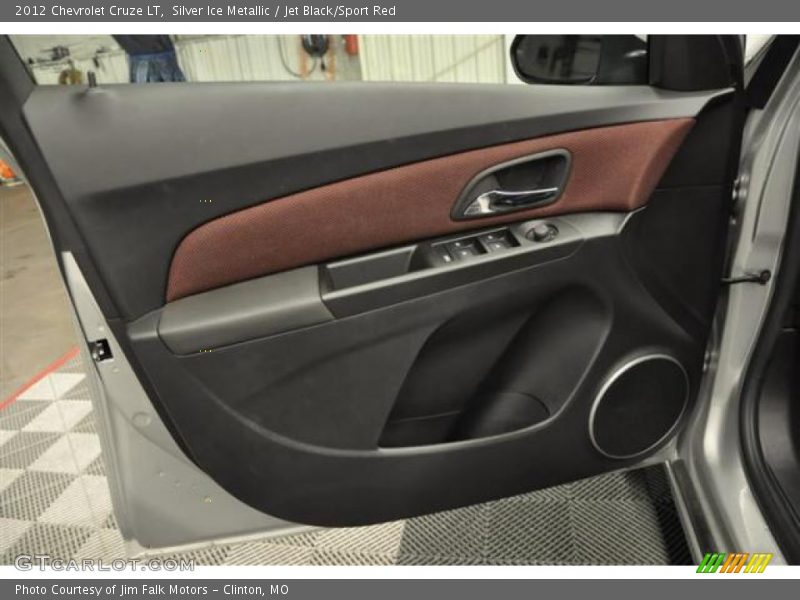 Silver Ice Metallic / Jet Black/Sport Red 2012 Chevrolet Cruze LT
