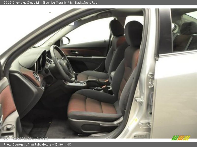 Silver Ice Metallic / Jet Black/Sport Red 2012 Chevrolet Cruze LT