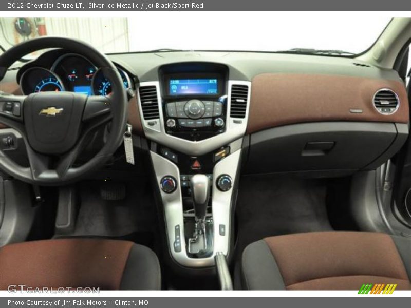 Silver Ice Metallic / Jet Black/Sport Red 2012 Chevrolet Cruze LT