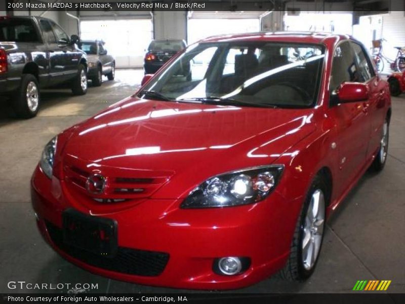 Velocity Red Mica / Black/Red 2005 Mazda MAZDA3 s Hatchback