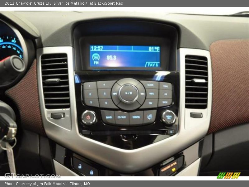 Silver Ice Metallic / Jet Black/Sport Red 2012 Chevrolet Cruze LT