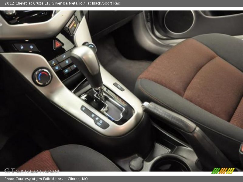Silver Ice Metallic / Jet Black/Sport Red 2012 Chevrolet Cruze LT