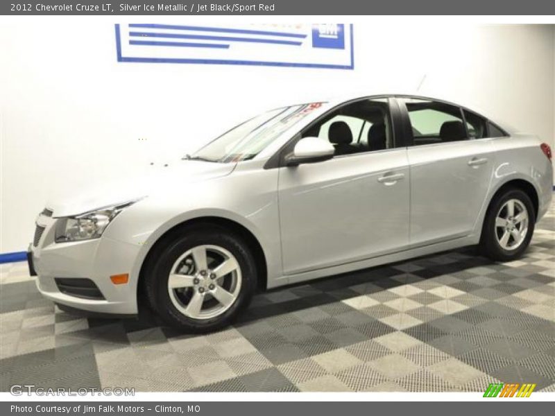 Silver Ice Metallic / Jet Black/Sport Red 2012 Chevrolet Cruze LT