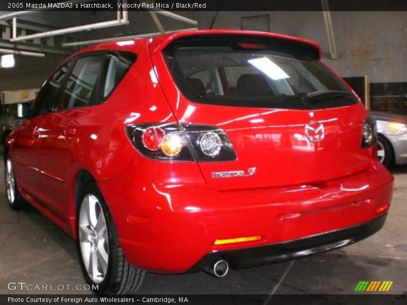 Velocity Red Mica / Black/Red 2005 Mazda MAZDA3 s Hatchback