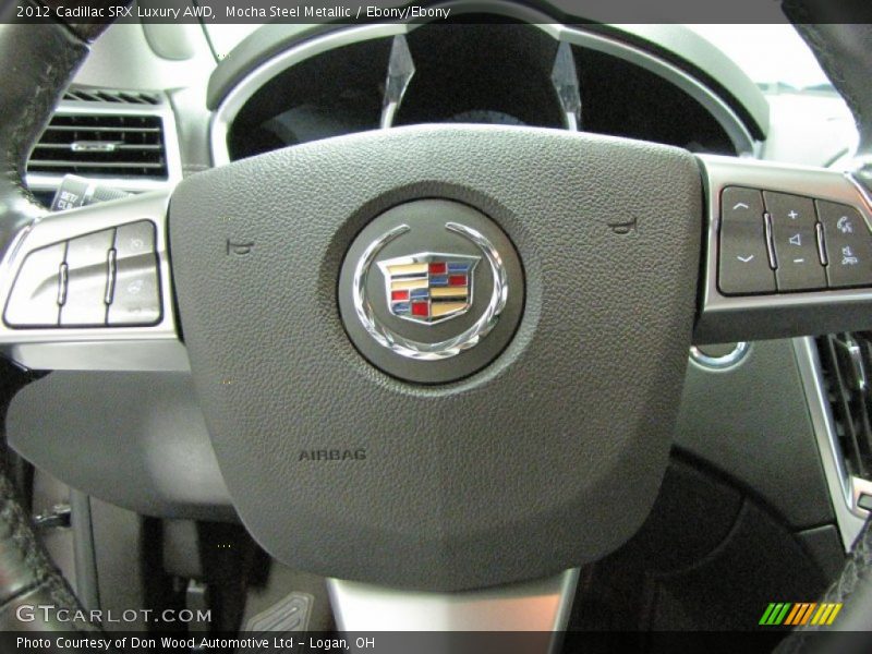 Mocha Steel Metallic / Ebony/Ebony 2012 Cadillac SRX Luxury AWD