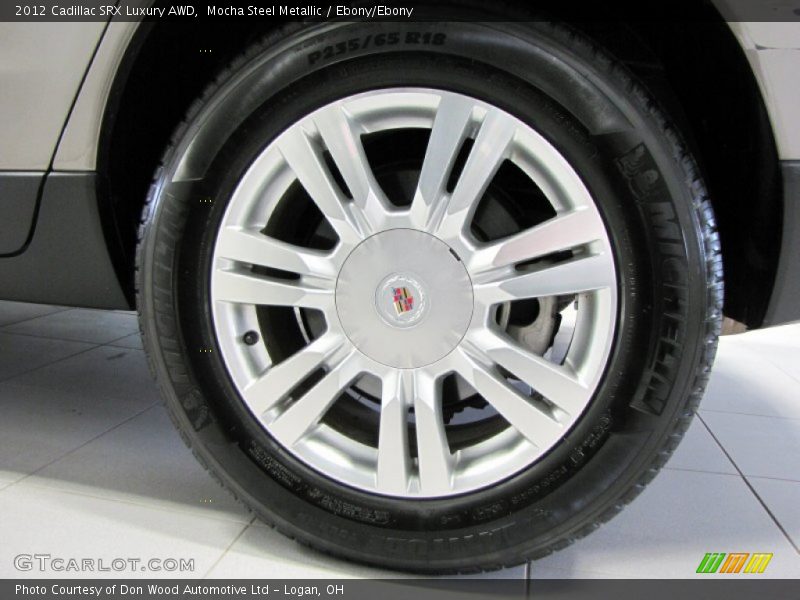 Mocha Steel Metallic / Ebony/Ebony 2012 Cadillac SRX Luxury AWD