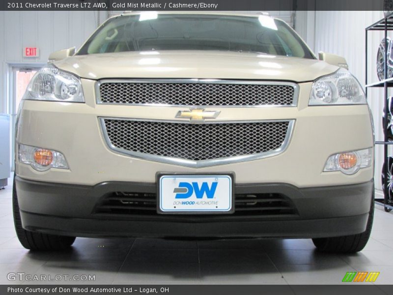 Gold Mist Metallic / Cashmere/Ebony 2011 Chevrolet Traverse LTZ AWD