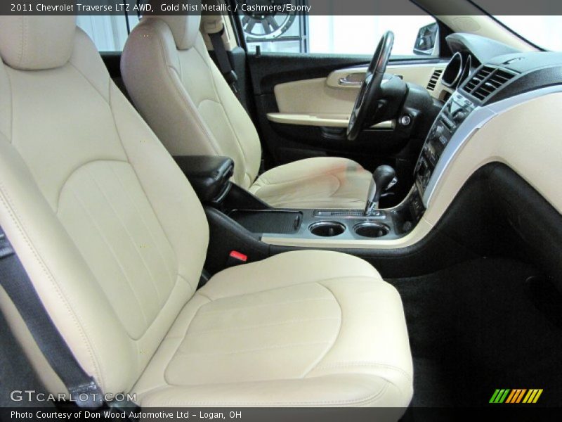 Gold Mist Metallic / Cashmere/Ebony 2011 Chevrolet Traverse LTZ AWD