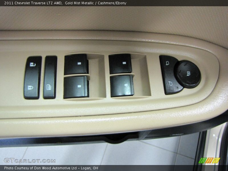 Gold Mist Metallic / Cashmere/Ebony 2011 Chevrolet Traverse LTZ AWD