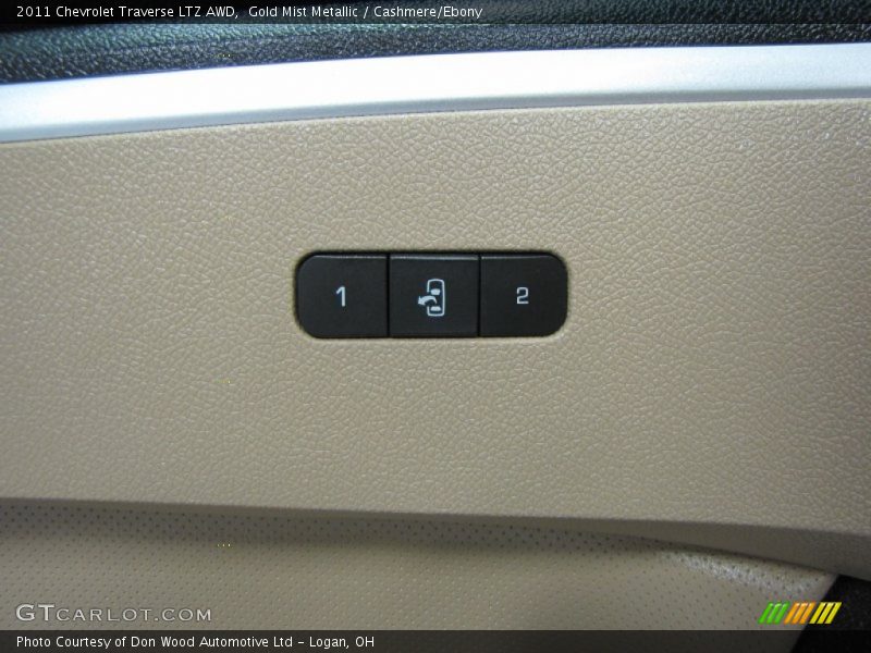 Gold Mist Metallic / Cashmere/Ebony 2011 Chevrolet Traverse LTZ AWD