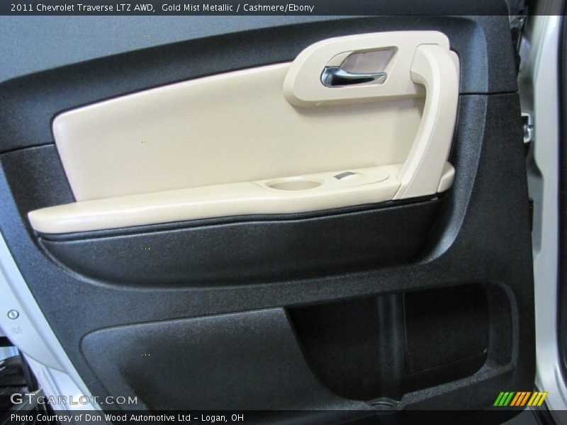 Gold Mist Metallic / Cashmere/Ebony 2011 Chevrolet Traverse LTZ AWD