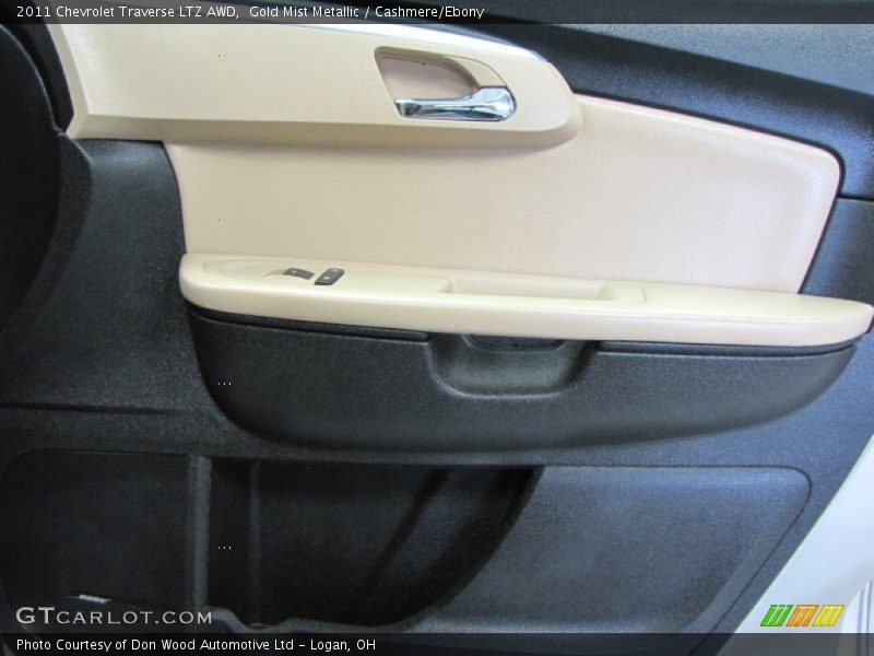 Gold Mist Metallic / Cashmere/Ebony 2011 Chevrolet Traverse LTZ AWD