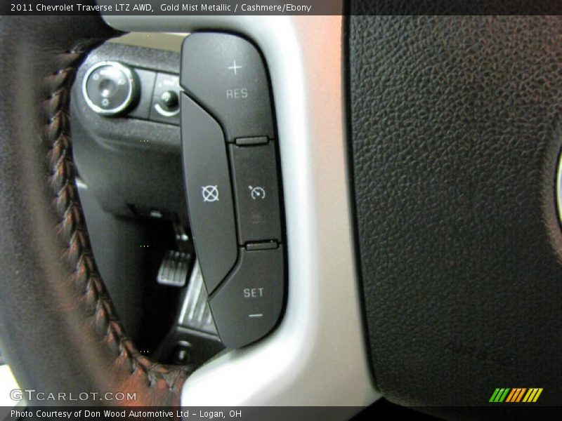Gold Mist Metallic / Cashmere/Ebony 2011 Chevrolet Traverse LTZ AWD