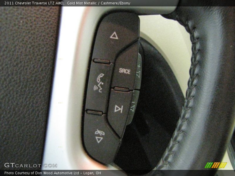 Gold Mist Metallic / Cashmere/Ebony 2011 Chevrolet Traverse LTZ AWD