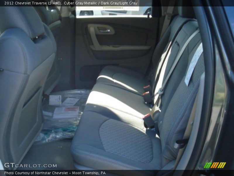Cyber Gray Metallic / Dark Gray/Light Gray 2012 Chevrolet Traverse LS AWD