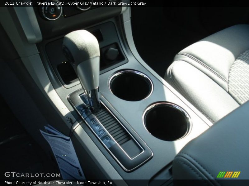 Cyber Gray Metallic / Dark Gray/Light Gray 2012 Chevrolet Traverse LS AWD