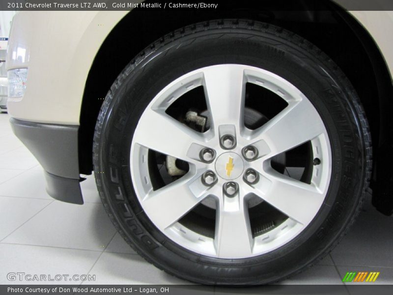 Gold Mist Metallic / Cashmere/Ebony 2011 Chevrolet Traverse LTZ AWD