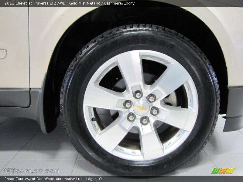 Gold Mist Metallic / Cashmere/Ebony 2011 Chevrolet Traverse LTZ AWD