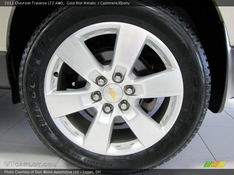 Gold Mist Metallic / Cashmere/Ebony 2011 Chevrolet Traverse LTZ AWD