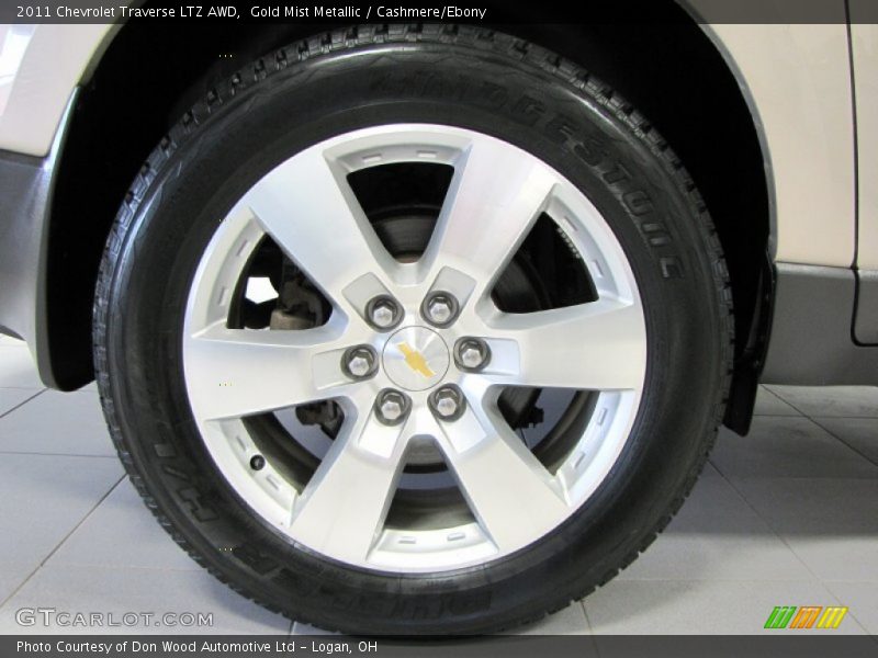 Gold Mist Metallic / Cashmere/Ebony 2011 Chevrolet Traverse LTZ AWD