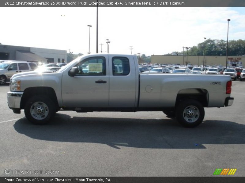 Silver Ice Metallic / Dark Titanium 2012 Chevrolet Silverado 2500HD Work Truck Extended Cab 4x4