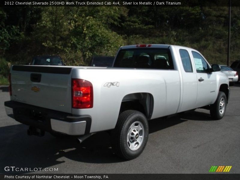 Silver Ice Metallic / Dark Titanium 2012 Chevrolet Silverado 2500HD Work Truck Extended Cab 4x4