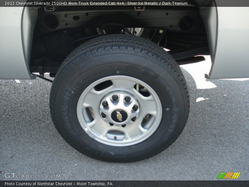 Silver Ice Metallic / Dark Titanium 2012 Chevrolet Silverado 2500HD Work Truck Extended Cab 4x4
