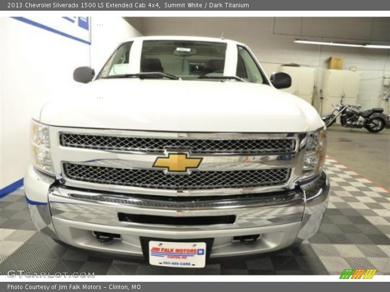 Summit White / Dark Titanium 2013 Chevrolet Silverado 1500 LS Extended Cab 4x4