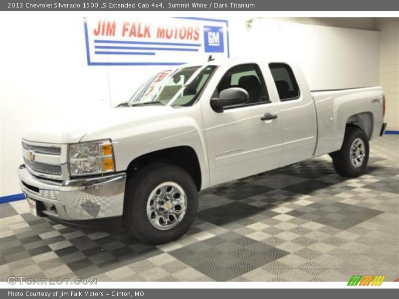 Summit White / Dark Titanium 2013 Chevrolet Silverado 1500 LS Extended Cab 4x4