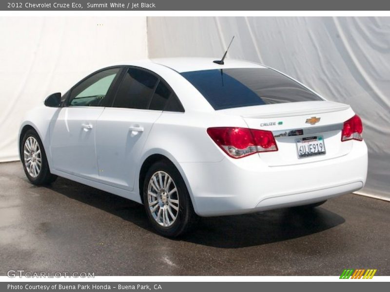 Summit White / Jet Black 2012 Chevrolet Cruze Eco