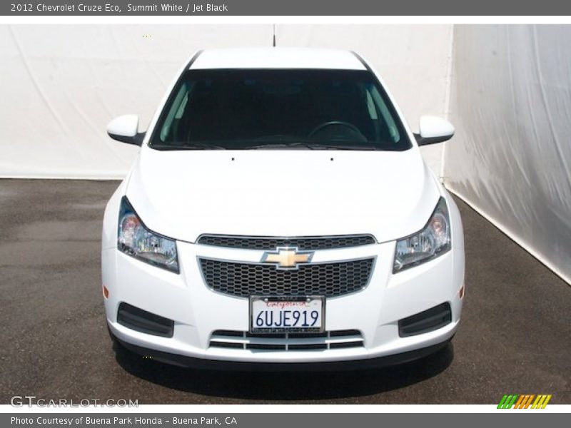 Summit White / Jet Black 2012 Chevrolet Cruze Eco