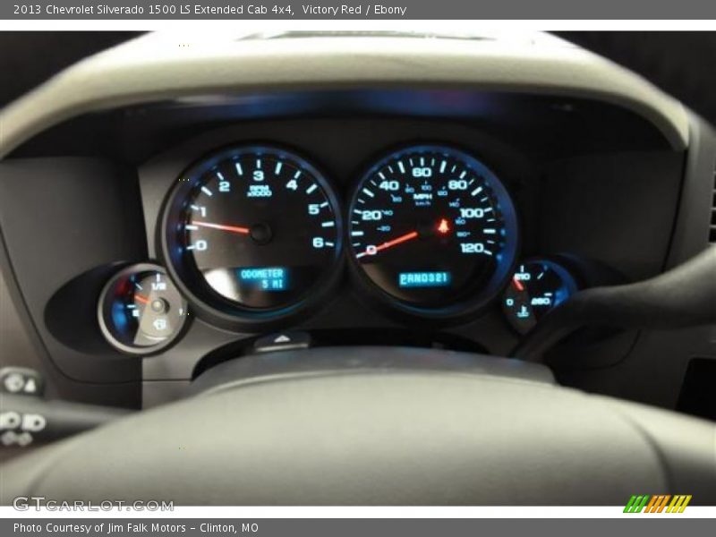 Victory Red / Ebony 2013 Chevrolet Silverado 1500 LS Extended Cab 4x4