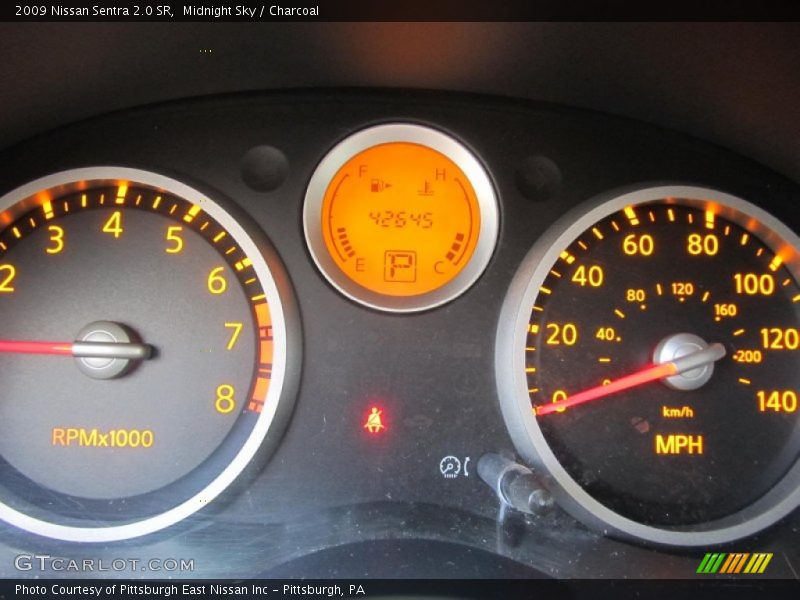 Midnight Sky / Charcoal 2009 Nissan Sentra 2.0 SR
