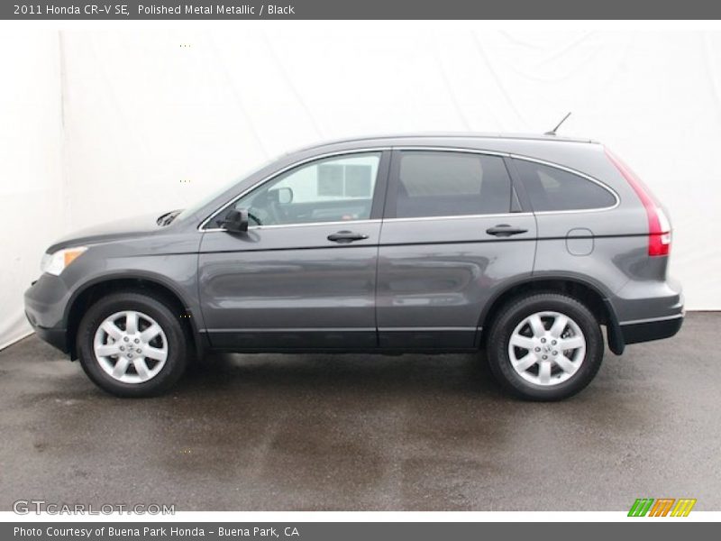 Polished Metal Metallic / Black 2011 Honda CR-V SE