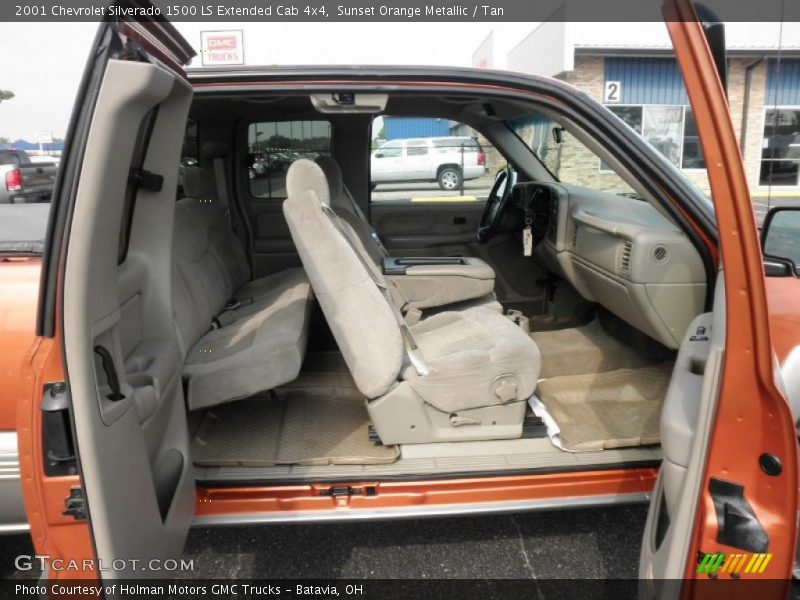  2001 Silverado 1500 LS Extended Cab 4x4 Tan Interior