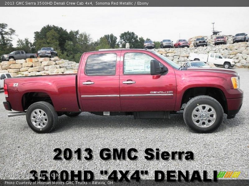 Sonoma Red Metallic / Ebony 2013 GMC Sierra 3500HD Denali Crew Cab 4x4