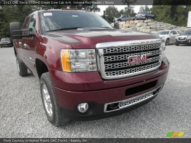 Sonoma Red Metallic / Ebony 2013 GMC Sierra 3500HD Denali Crew Cab 4x4