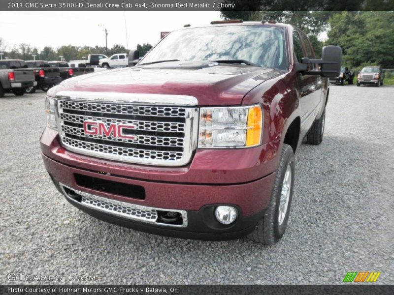 Sonoma Red Metallic / Ebony 2013 GMC Sierra 3500HD Denali Crew Cab 4x4
