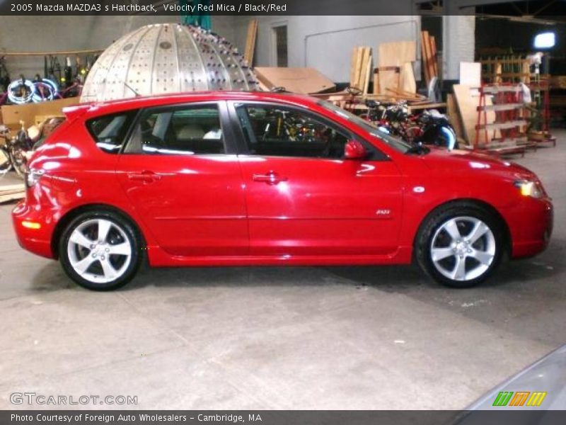 Velocity Red Mica / Black/Red 2005 Mazda MAZDA3 s Hatchback