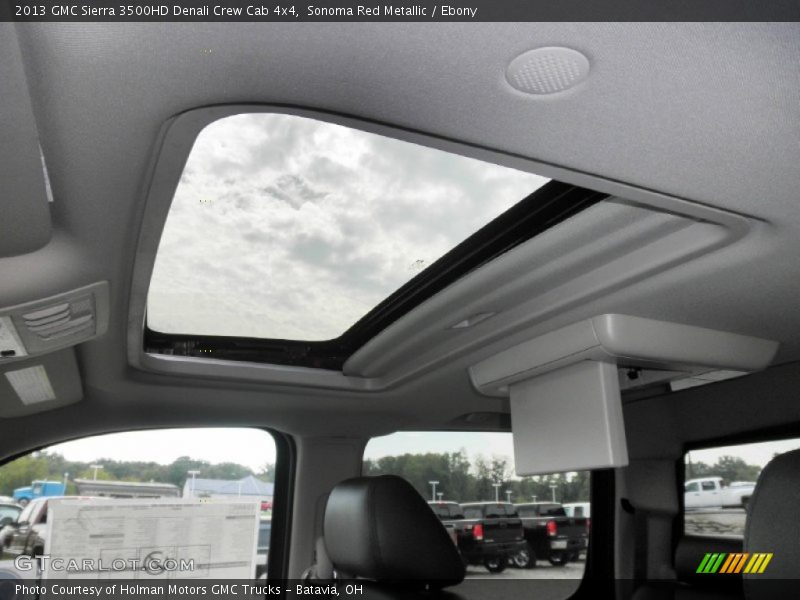 Sunroof of 2013 Sierra 3500HD Denali Crew Cab 4x4