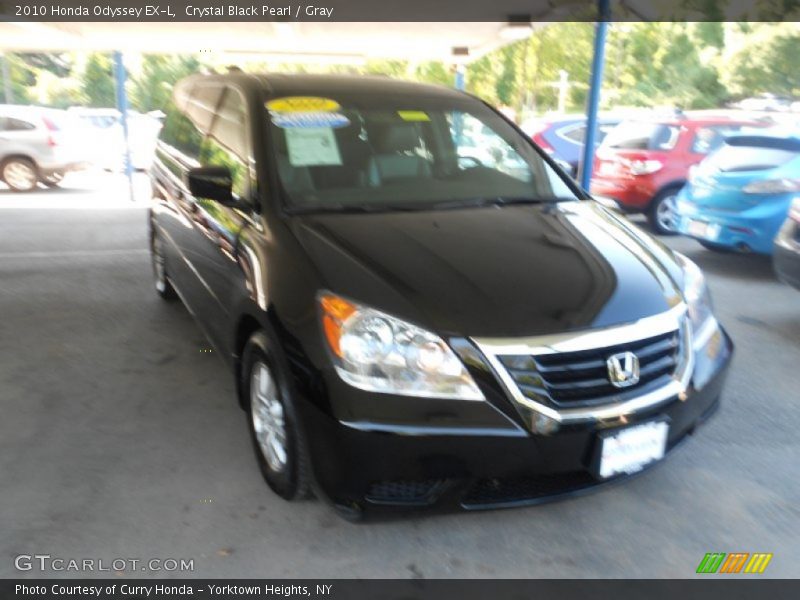 Crystal Black Pearl / Gray 2010 Honda Odyssey EX-L