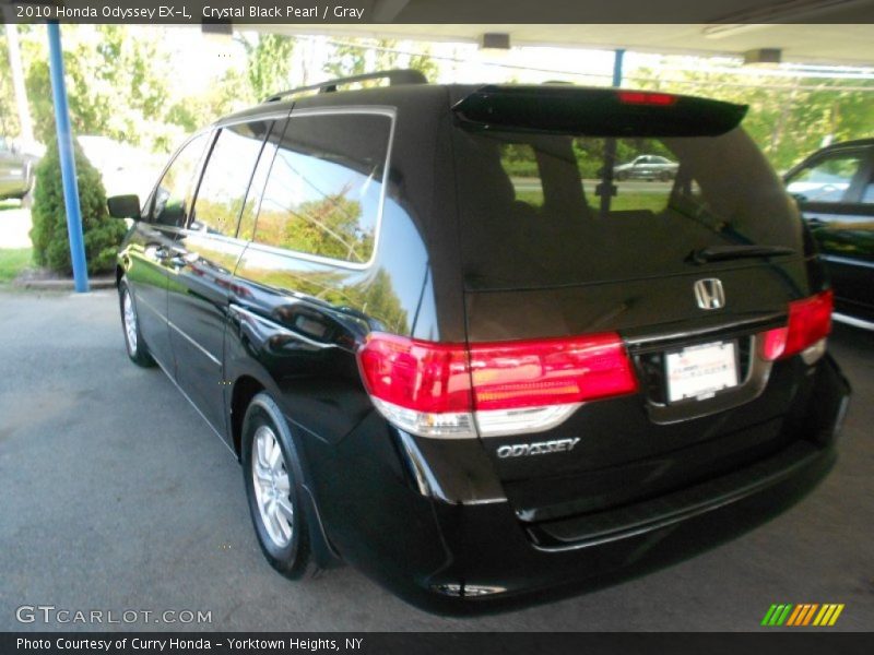 Crystal Black Pearl / Gray 2010 Honda Odyssey EX-L