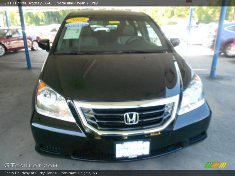 Crystal Black Pearl / Gray 2010 Honda Odyssey EX-L