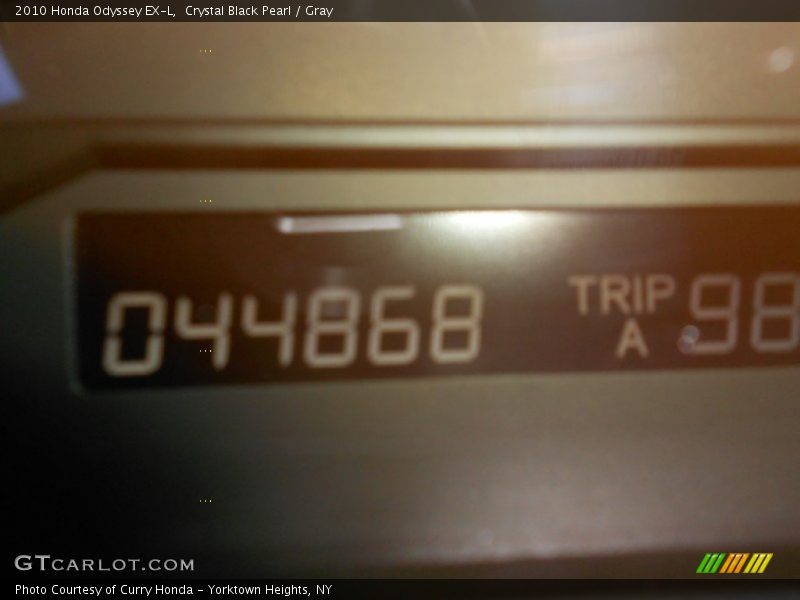 Crystal Black Pearl / Gray 2010 Honda Odyssey EX-L