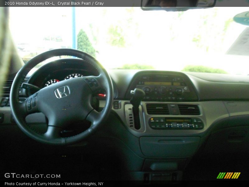 Crystal Black Pearl / Gray 2010 Honda Odyssey EX-L